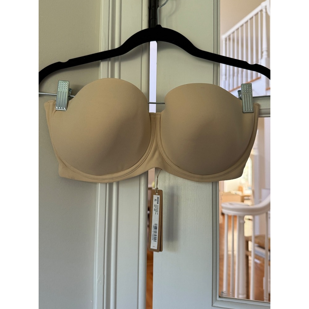 SKIMS Fits Everybody Strapless Bra Sand Beige 36DD NEW